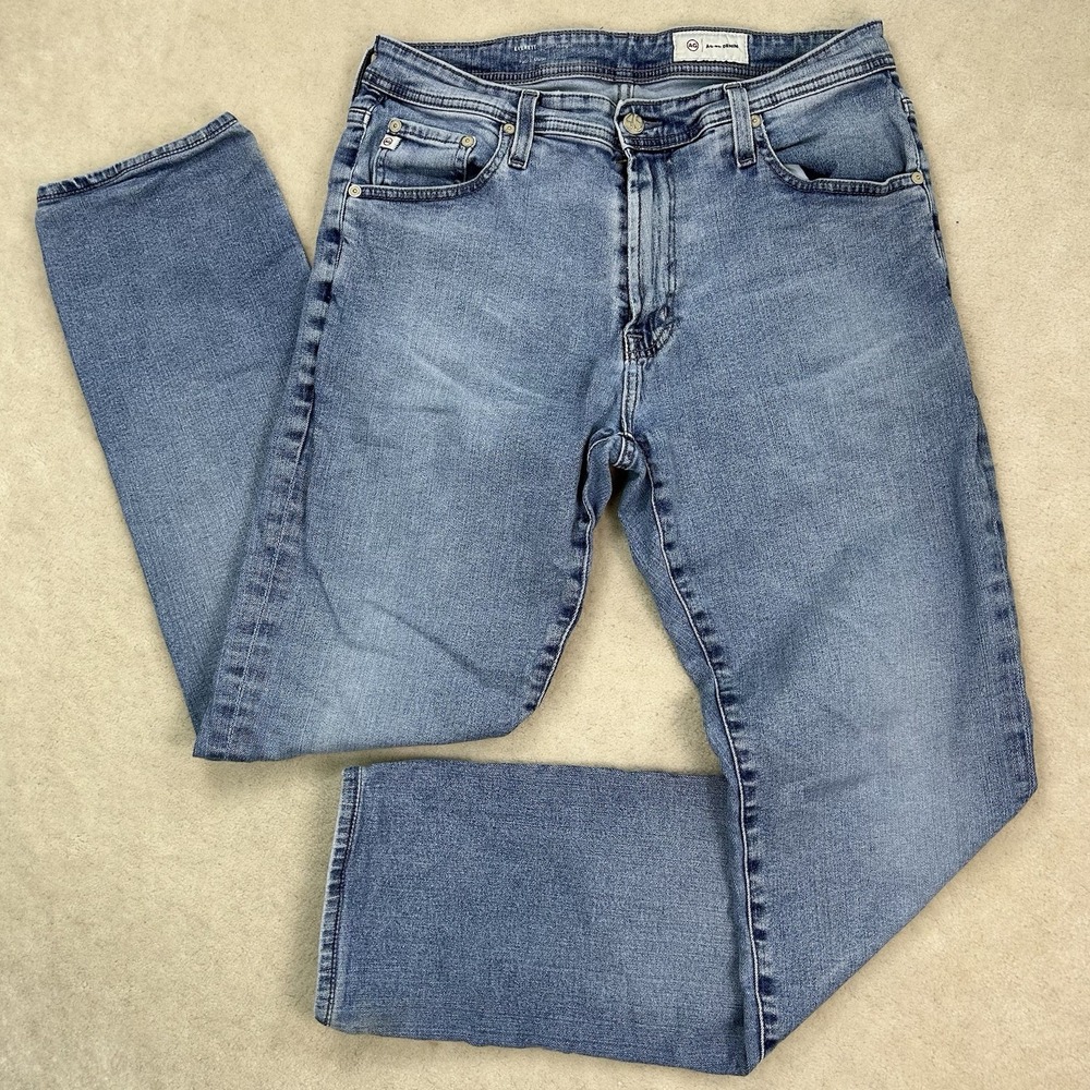 Adriano Goldschmied Everett Jeans Men's 33x33 Slim Straight Light Wash Stretch